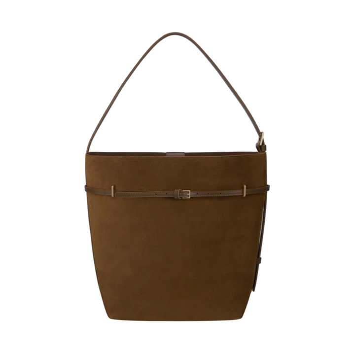 Avenne Suede Belted Tote Bag