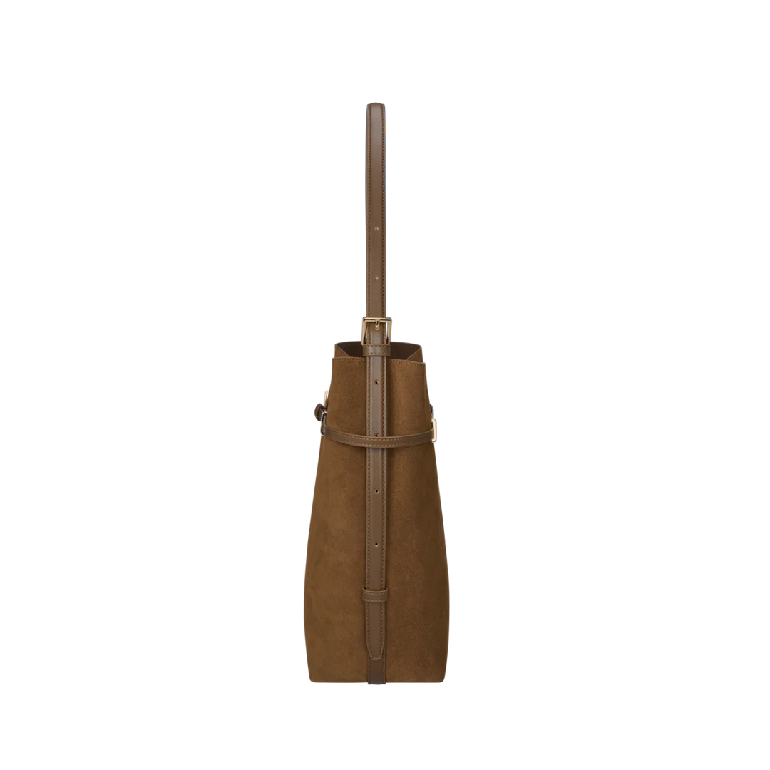 Avenne Suede Belted Tote Bag
