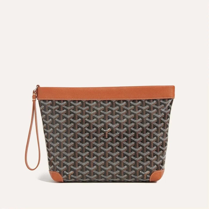 Condé PM Pouch vegan leather wrist strap versatile zip closure compact organizer clutch bag