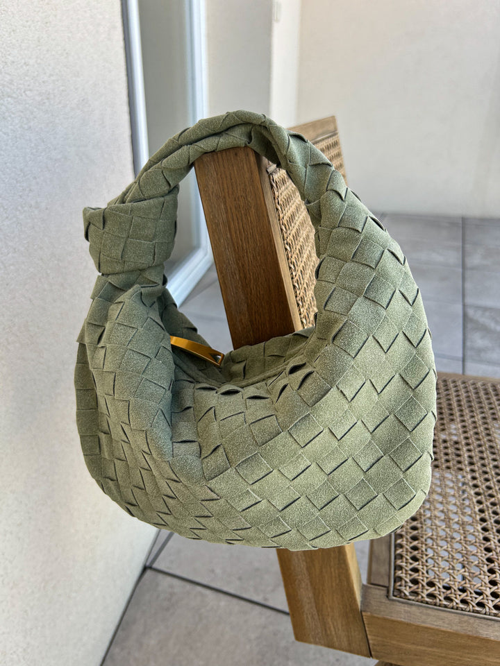 Aurelia Woven Suede Bag