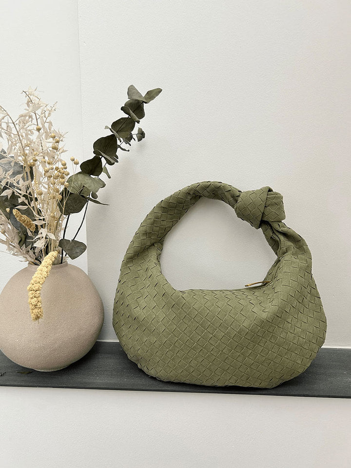 Aurelia Woven Suede Bag