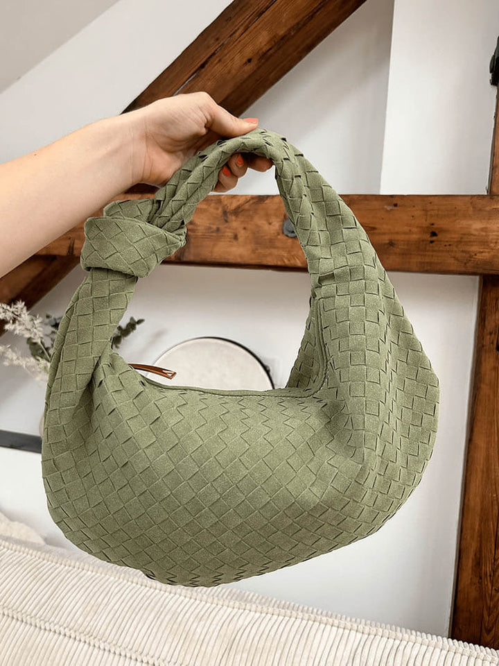 Aurelia Woven Suede Bag