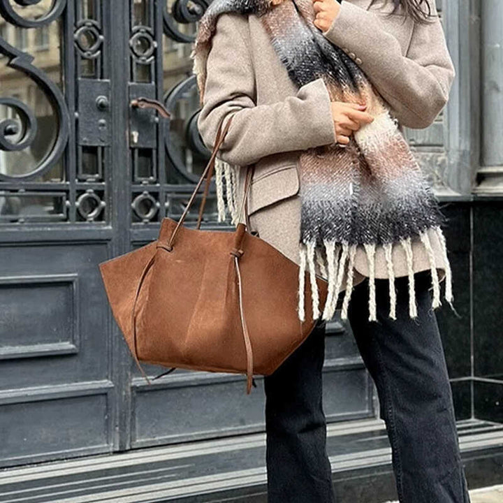 Savina Suede Tote