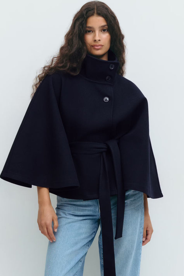 Olivia Cape-Jacke mit Gürtel