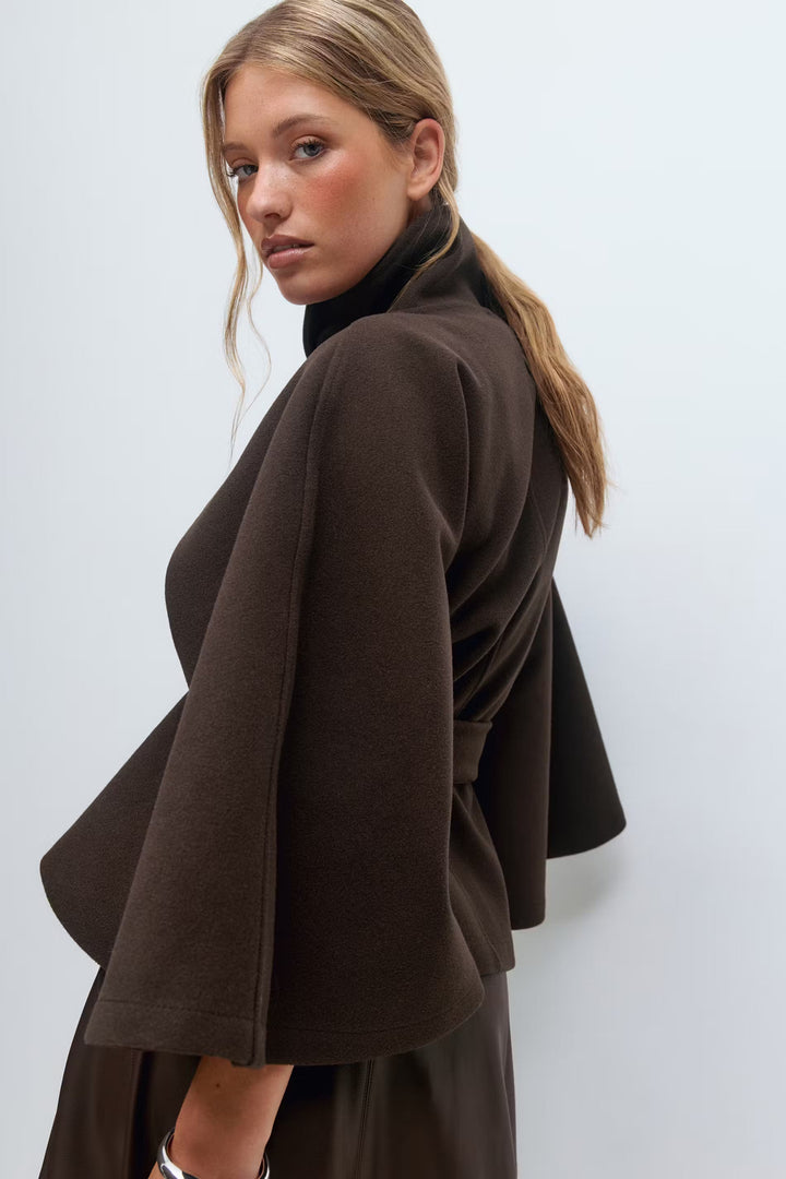 Olivia Cape-Jacke mit Gürtel