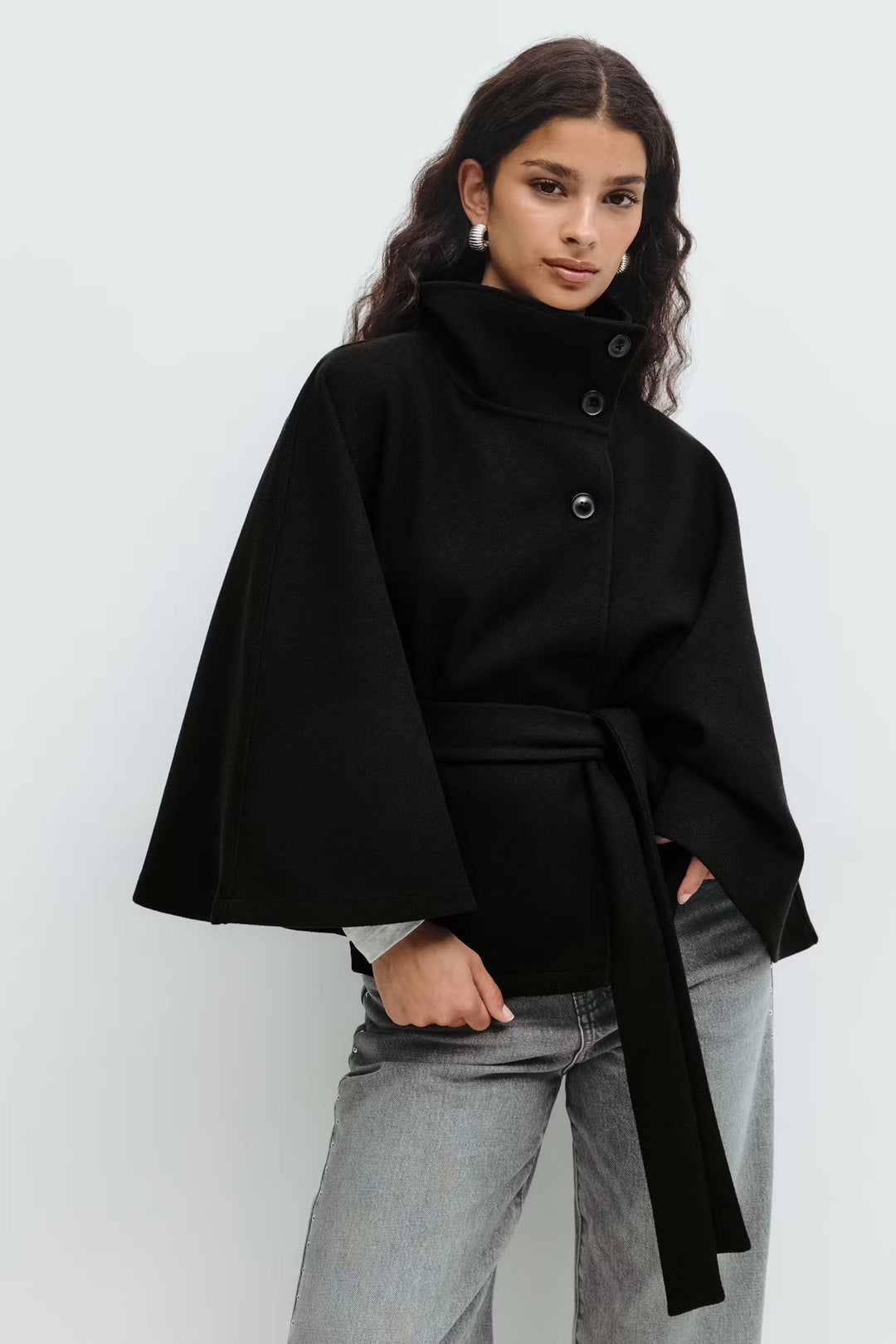 Olivia Cape-Jacke mit Gürtel