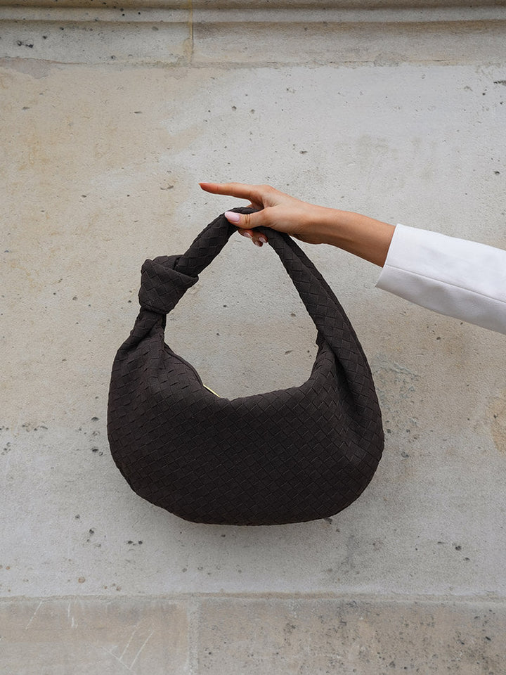 Aurelia Woven Suede Bag