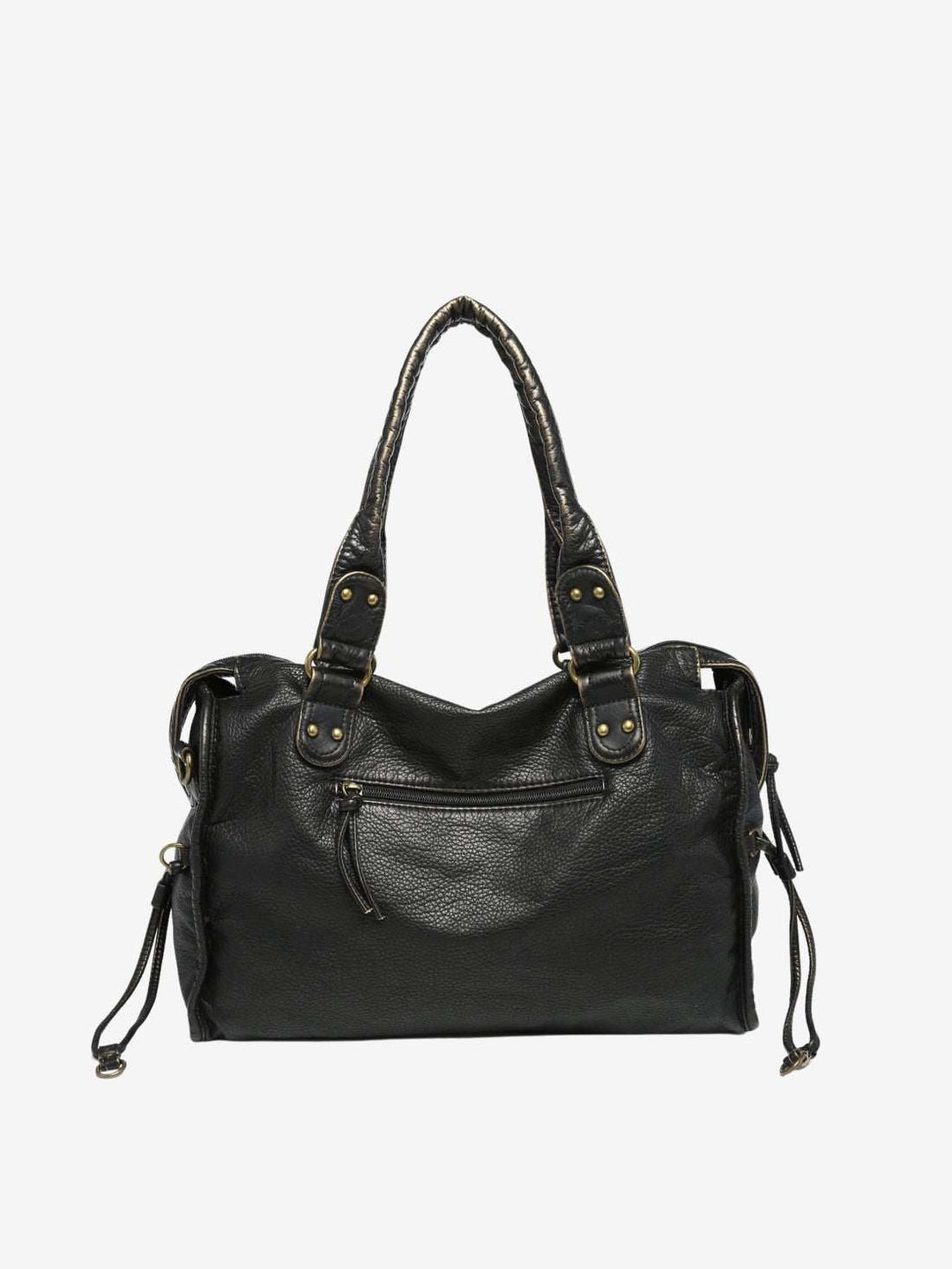 SEAME - SEAME - Black Shoulder Bag for Women in High - Quality Vegan Leather, Stylish &amp; Versatile Default