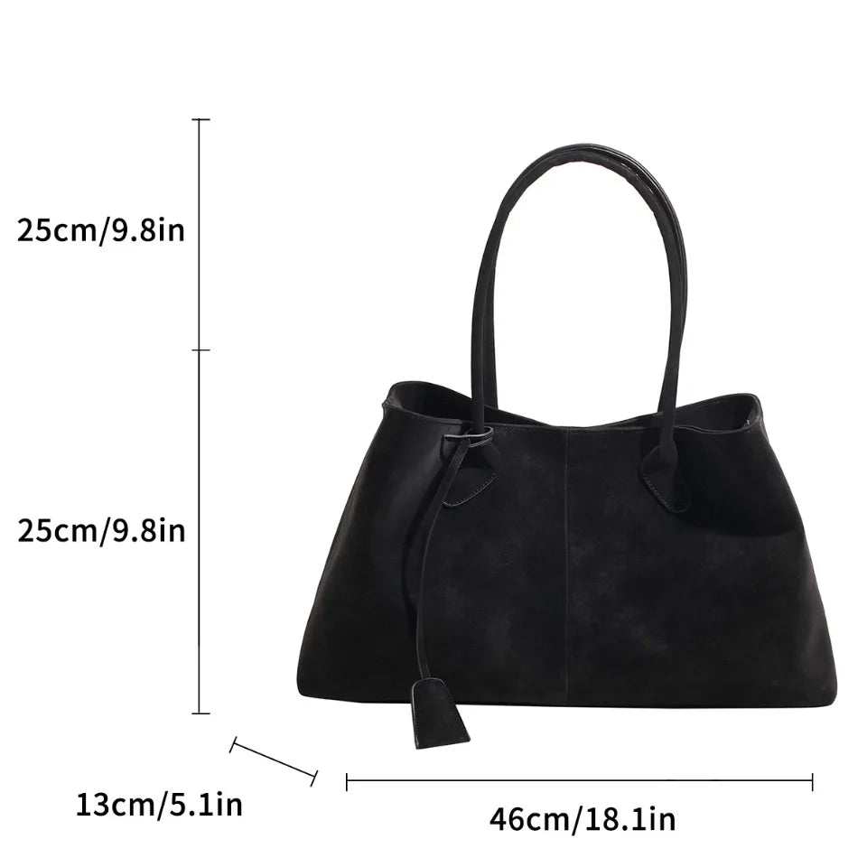 SOERA Joan Vegan Suede Bag - Handbags - 3256809459981451-;Vf1757549907236054079 Brown